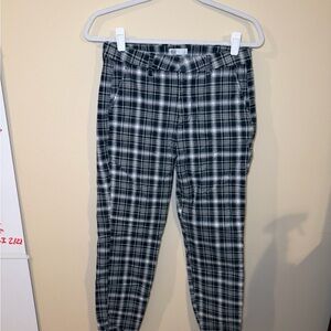 RSQ Black and White Plaid Women Jeans